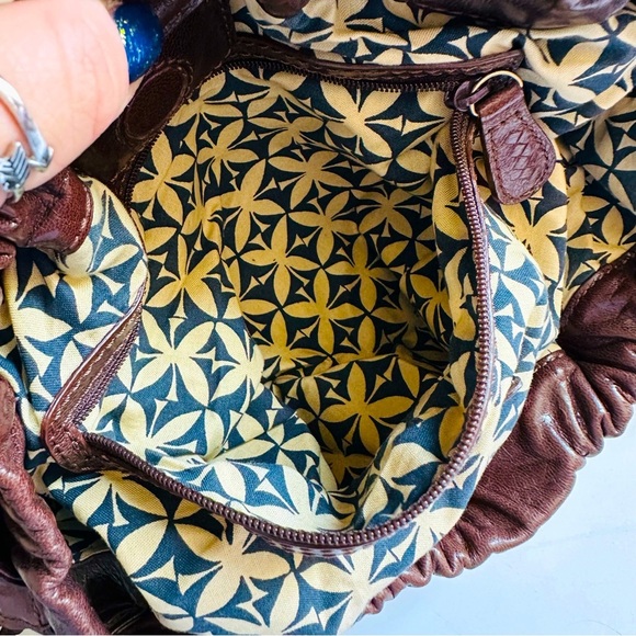 Sigrid Olsen Brown Lamb Leather Large Tote Bag - Picture 11 of 14